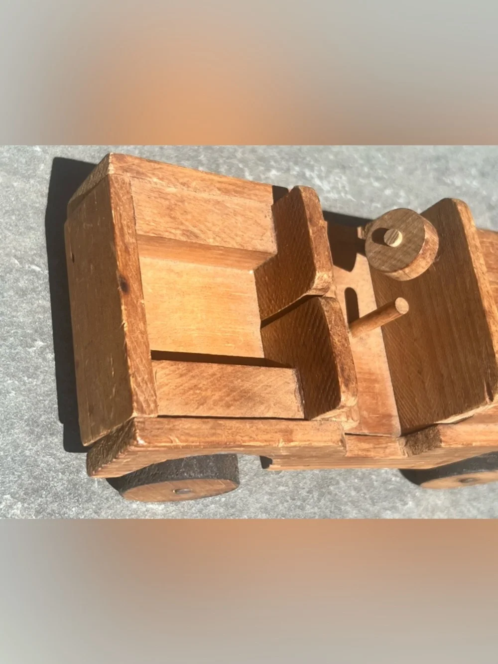 Wooden Jeep Toy Truck hand made